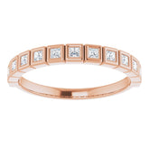 14K Rose 1/3 CTW Natural Diamond Anniversary Band